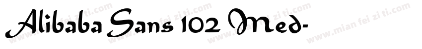 Alibaba Sans 102 Med字体转换